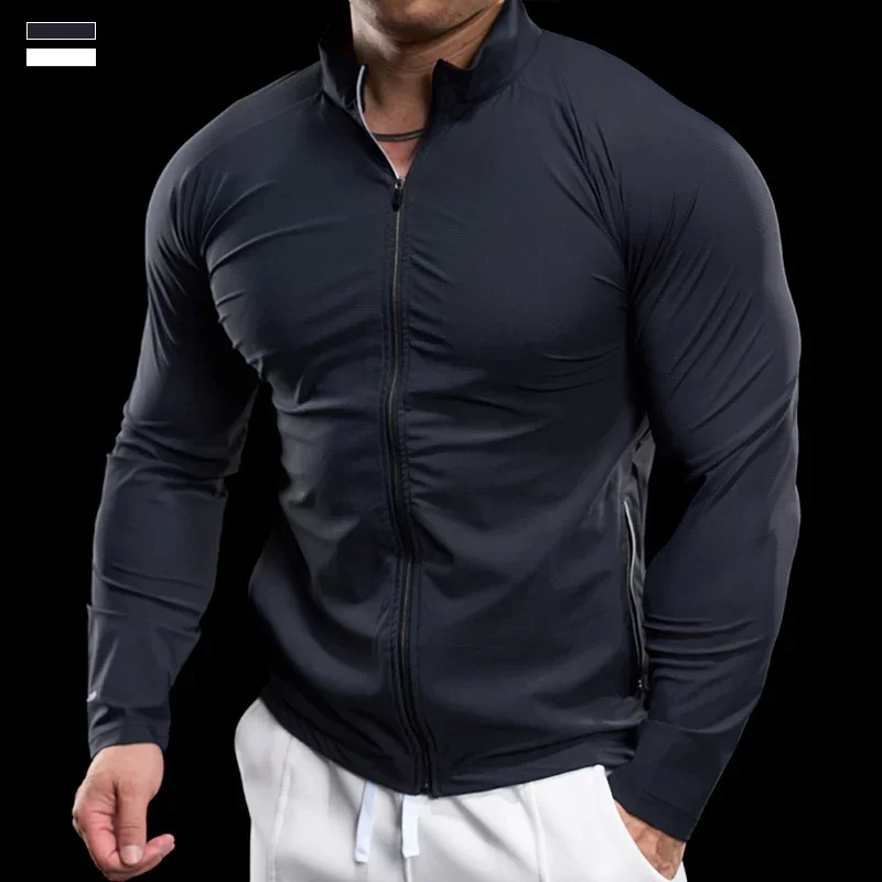 Zevaro | Schnelltrocknende Trainingsjacke für Herren Slim Fit - Image 5