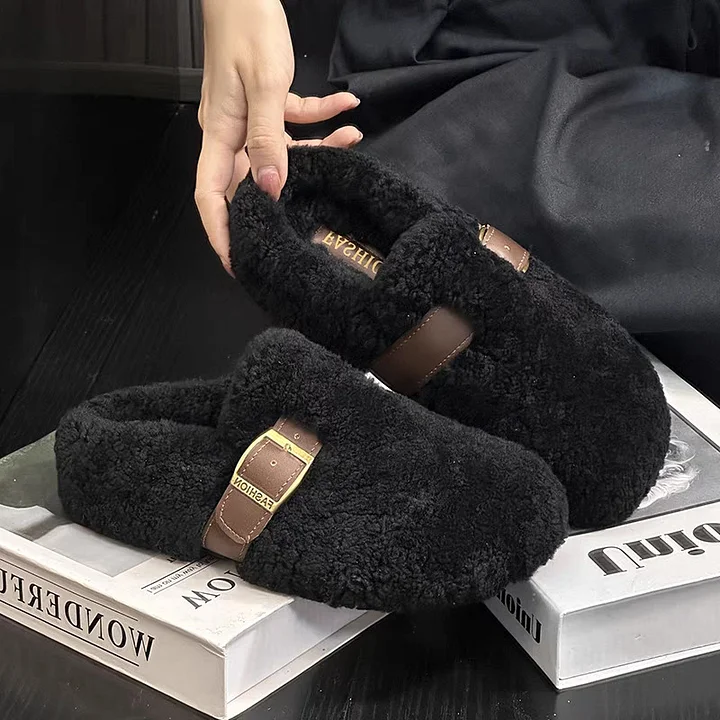 Zilvia – Warme Lammwoll Schuhe Im Märchenstil - Image 7