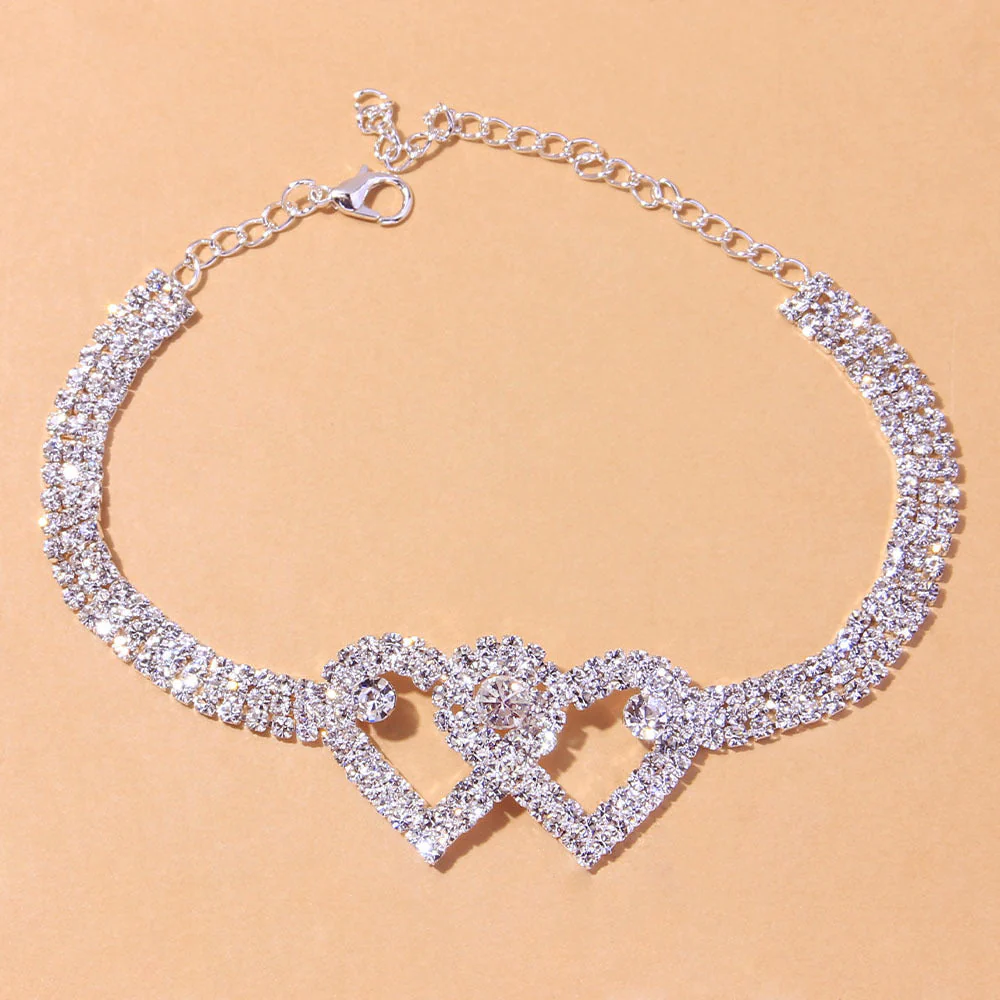 Zirkonia Fußkettchen Armreif aus Sterlingsilber - Image 3