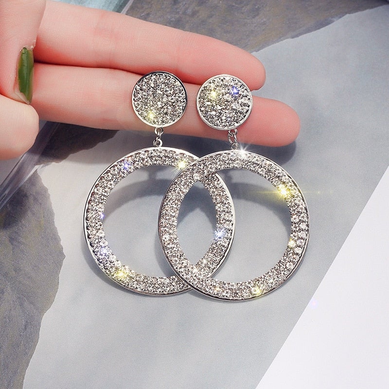 Zirkonia-Ohrringe in Gold und Silber - Image 4