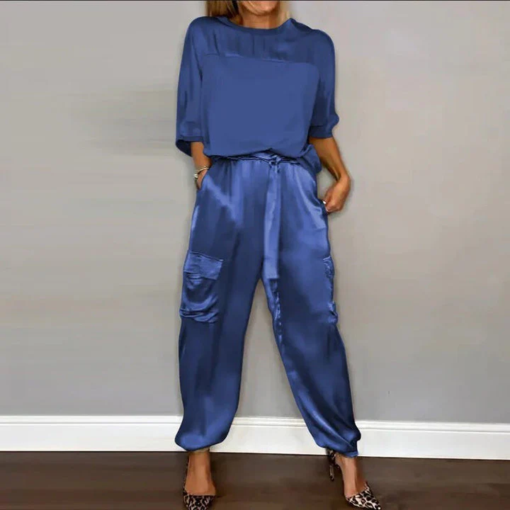 ZITA - SATIN SET UND CARGO-HOSE - Image 2