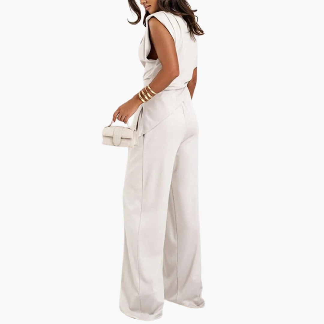 Zweiteiler Damen - Eleganter Hosenanzug mit weitem Bein - Image 10