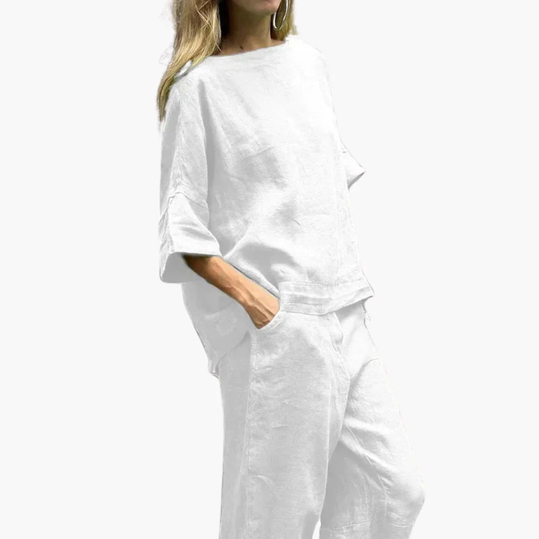 Zweiteiler Set Damen - Crop Top & Cropped Hose für den Sommer - Image 7