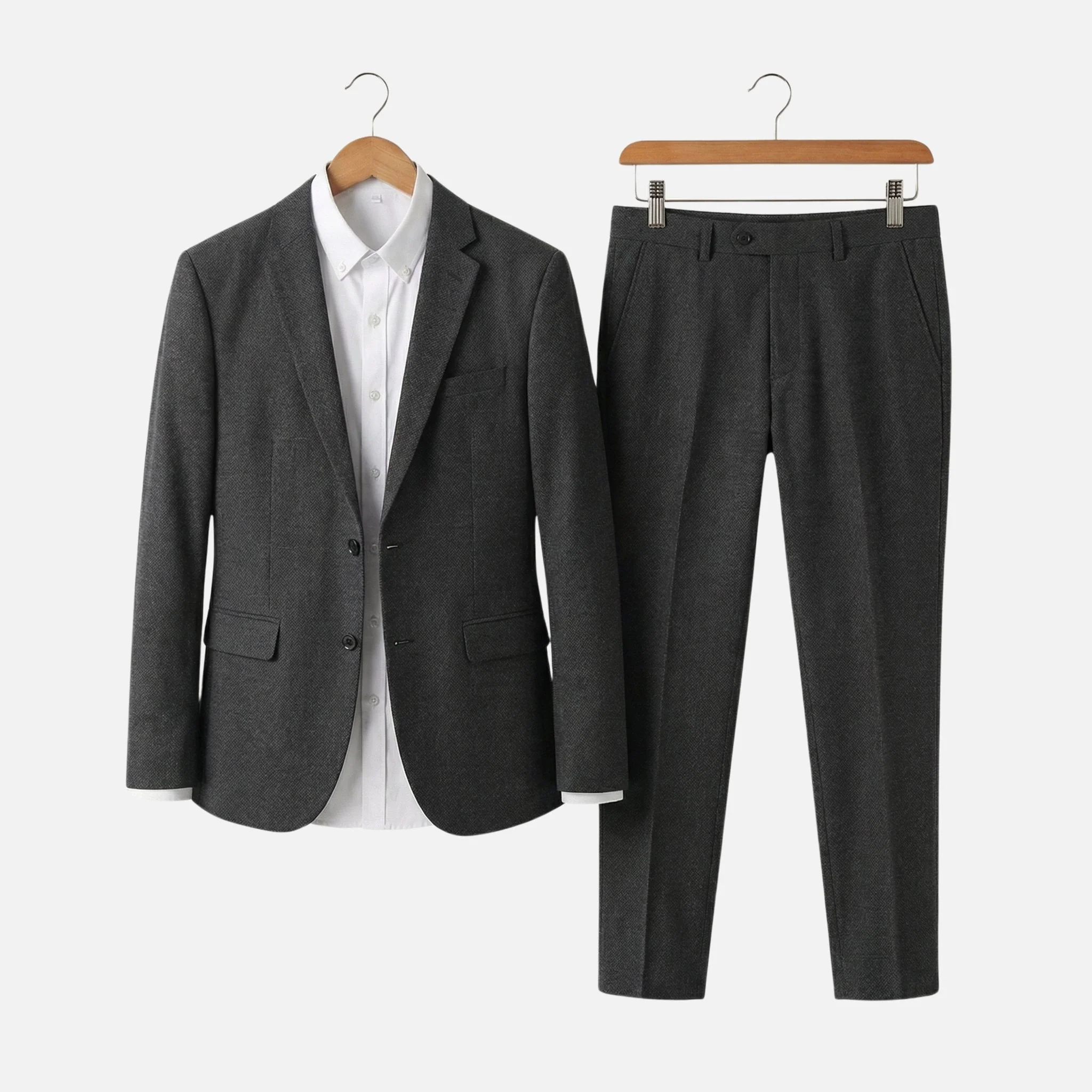 Nils | Herren Zweiteiliger Strukturstoff-Anzug Sakko Hose – Strukturierter Anzug - Image 8