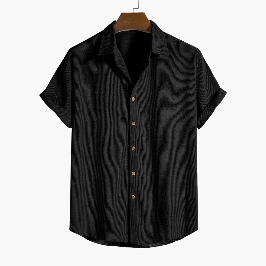 Zweiteiliges Cord-Set mit Kurzarmhemd - Herren Outfit - Image 8