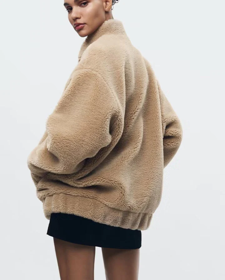 Zwillia - weiche teddybär-jacke für damen - Image 3