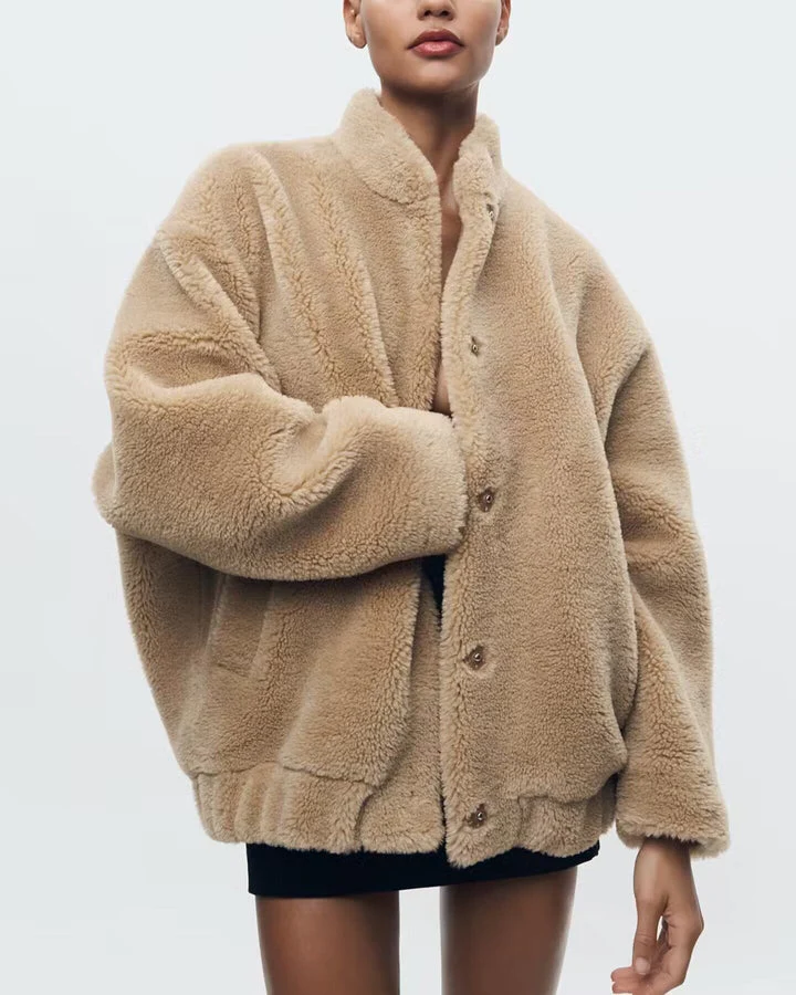 Zwillia - weiche teddybär-jacke für damen - Image 4