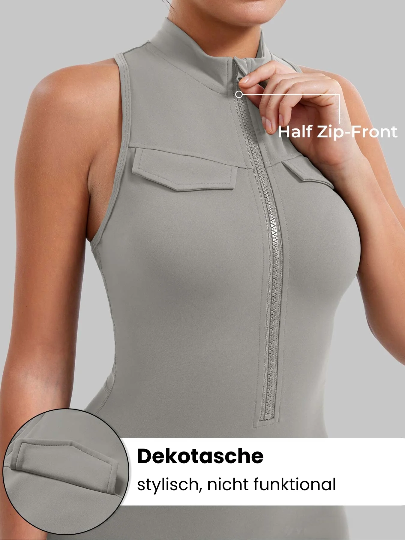 Zylox | Flexibles Activewear-Romper für Damen Sommer - Image 4